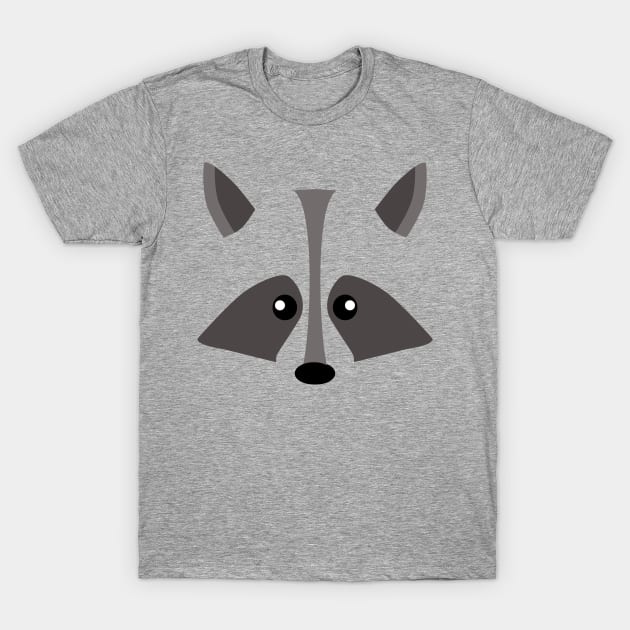 Racoon Face - Cute Halloween Costume T-Shirt by ArtHQ